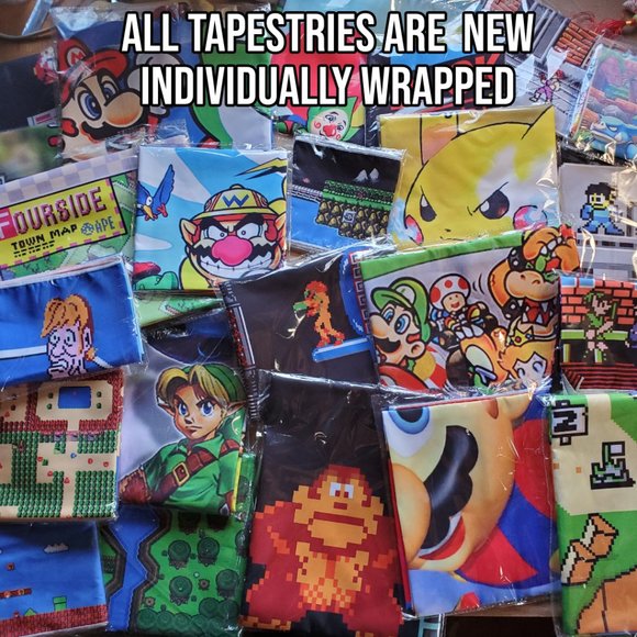 8 foot Super Smash Bros. Ultimate Mural Everyone Is Here! banner tapestry flag - Picture 10 of 10